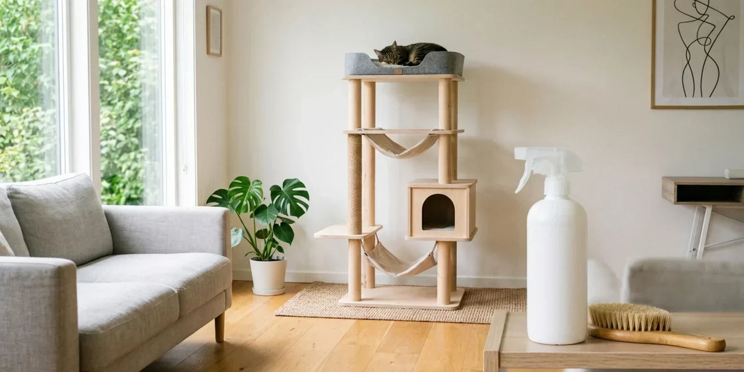 Comment désinfecter un arbre à chat proprement
