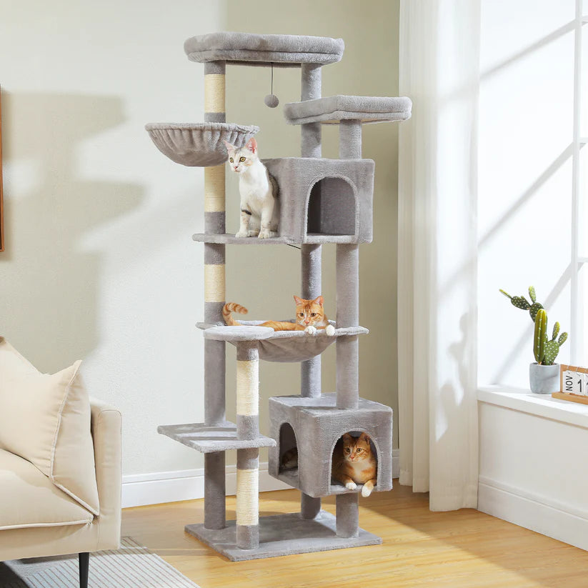 Arbre à Chat Paradise XXL Gris  | Arbre à Miaou Élysia