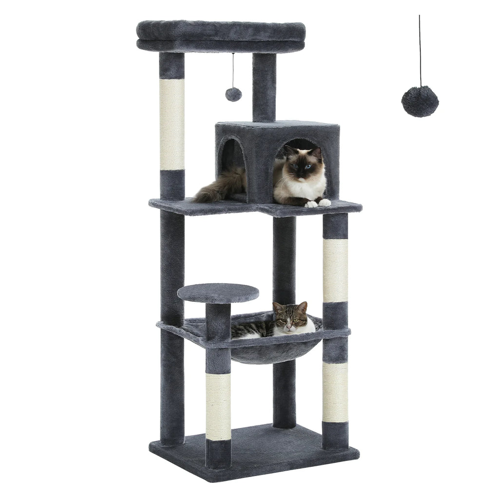 Arbre à chat 116 cm Gris foncé | Arbre à Miaou Rosier