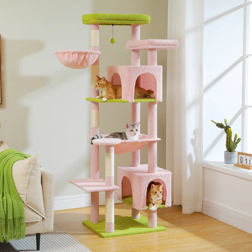 Arbre à Chat Paradise XXL Rose  | Arbre à Miaou Élysia