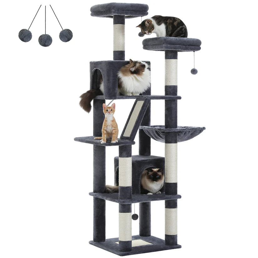 Arbre à Chat Paradise XXL Gris foncé | Arbre à Miaou Félinparadis