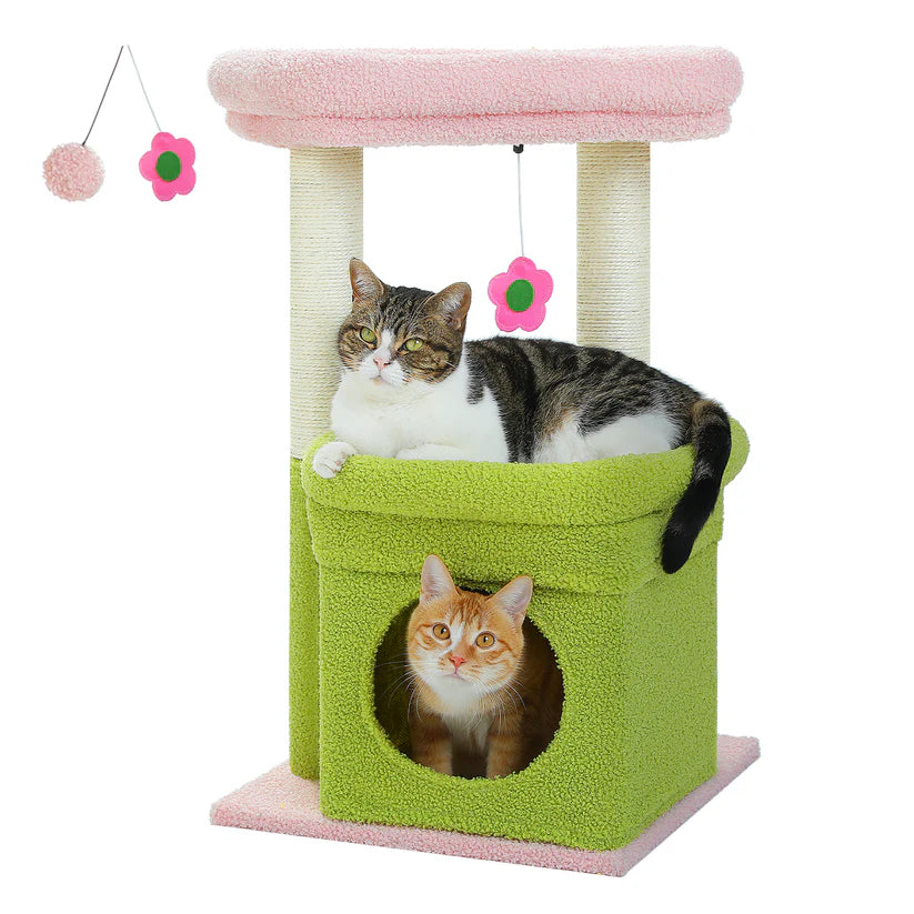 Arbre à gratter moderne Rose | Arbre à Miaou Design
