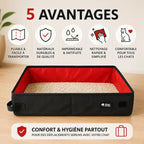 Litière de voyage - Pliable et transportable | TralBox