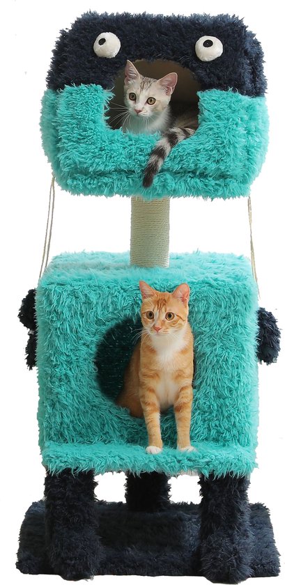 Maison de chat monstre avec griffoir | Arbre à Miaou Petepela