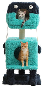 Maison de chat monstre avec griffoir | Arbre à Miaou Petepela