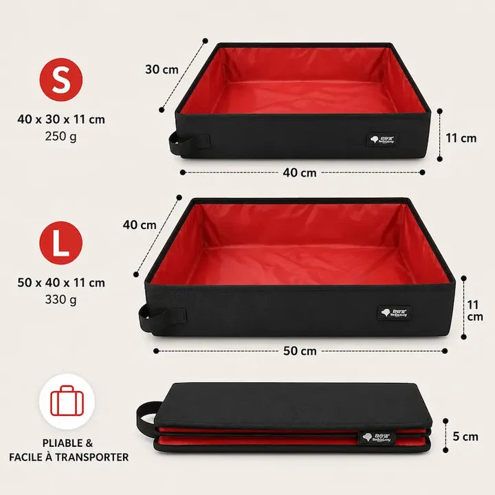 Litière de voyage - Pliable et transportable | TralBox