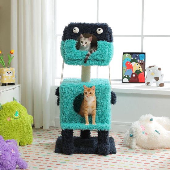 Maison de chat monstre avec griffoir | Arbre à Miaou Petepela