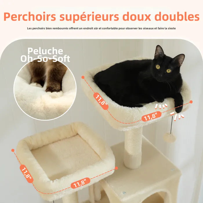 Arbre à chat avec griffoir Gris foncé | Arbre à Miaou espérite