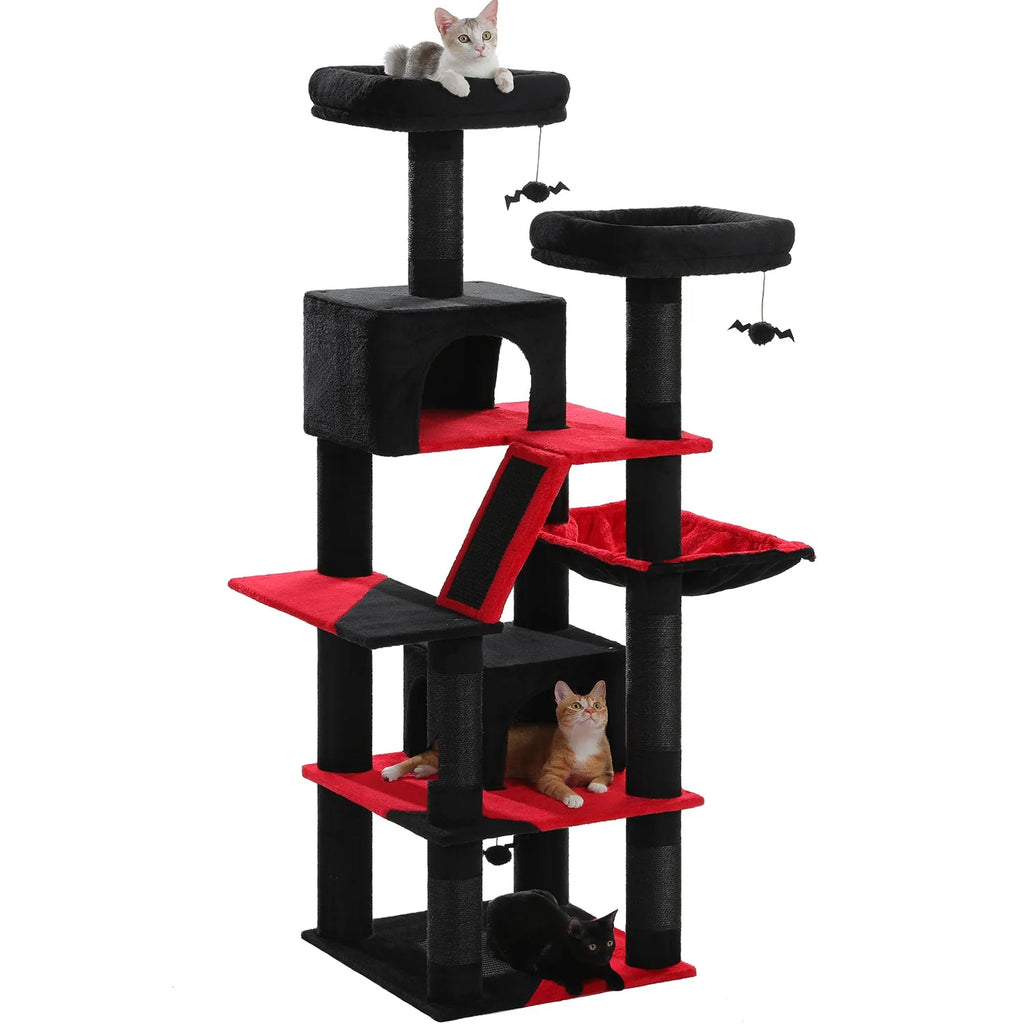 Arbre à Chat Paradise XXL Noir | Arbre à Miaou Pequlti