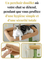 Arbre à chat 116 cm Vert | Arbre à Miaou Rosier
