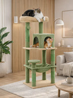 Arbre à chat 116 cm Vert | Arbre à Miaou Rosier