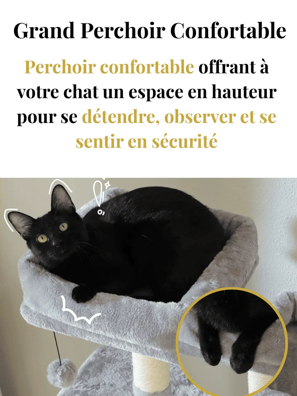 Arbre à Chat Paradise XXL Beige | Arbre à Miaou Élysia