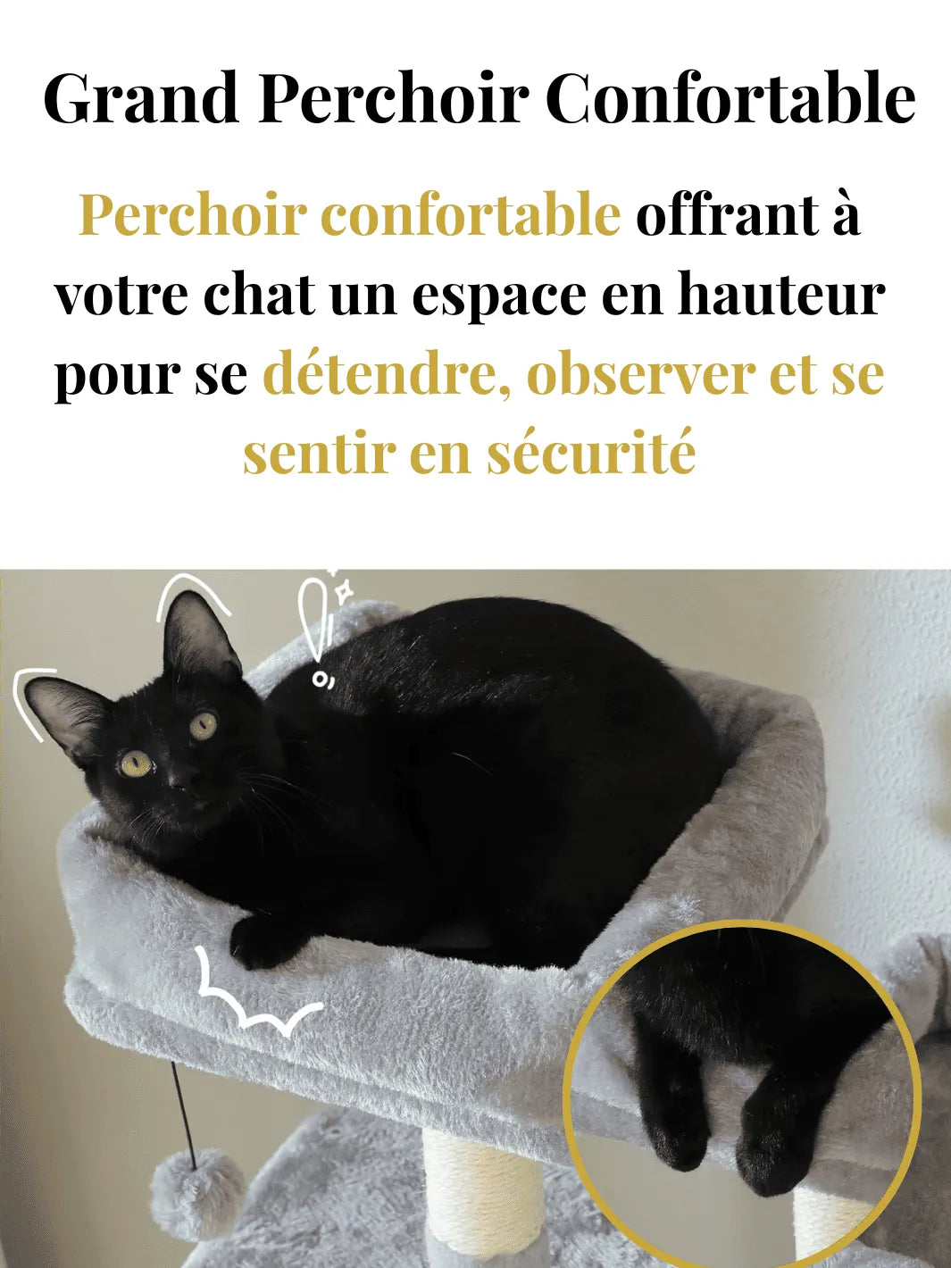 Arbre à Chat Paradise XXL Beige | Arbre à Miaou Élysia