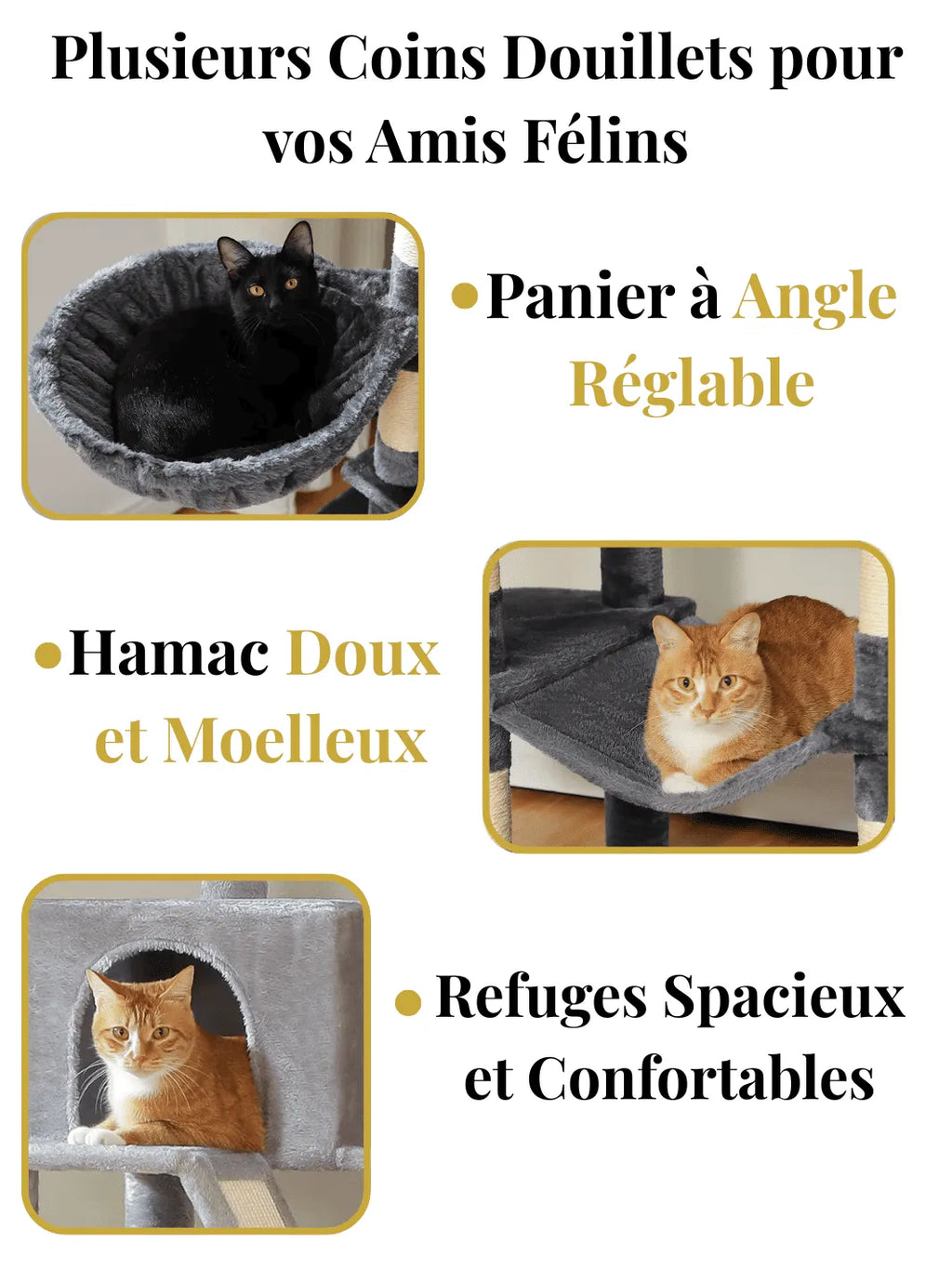 Arbre à Chat Paradise XXL Beige | Arbre à Miaou Élysia