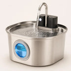 Fontaine à eau chat détecteur inox | Mizuhou