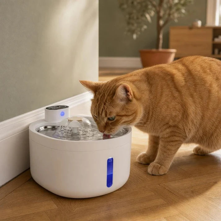 Fontaine à eau chat détecteur de mouvement | Mizuo