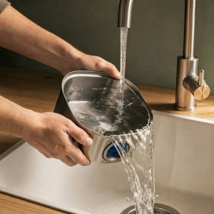 Fontaine à eau chat détecteur inox | Mizuhou