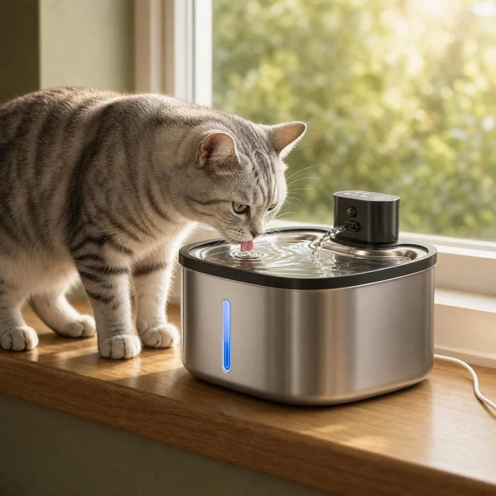Fontaine à eau pour chat sans fil | Furuo