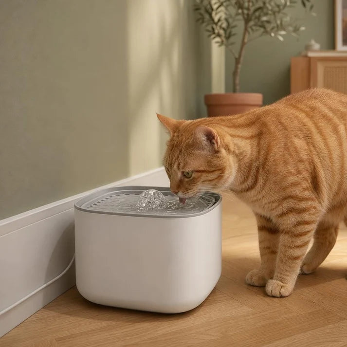 Fontaine à eau pour chat silencieuse | Kisou