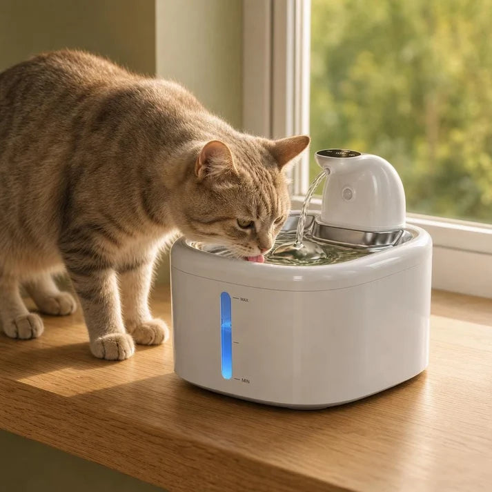Fontaine chat sans fil | Kisuo