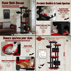 Arbre à Chat Paradise XXL Gris  | Arbre à Miaou Élysia