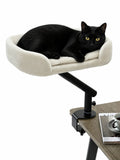 Lit de Bureau Rotatif pour Chat beige | Arbre à Miaou Orvyn
