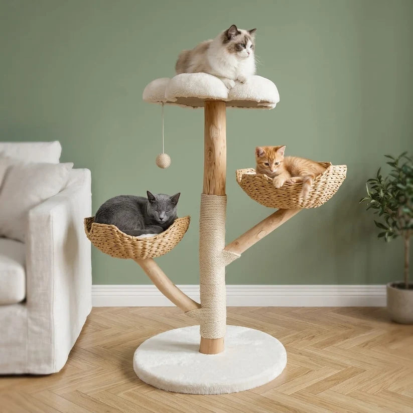 Arbre à chat avec bois flotté | Umio
