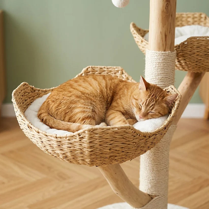 Arbre à chat avec bois flotté | Umio