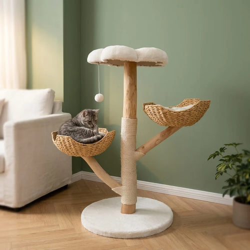 Arbre à chat avec bois flotté | Umio