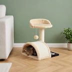 Arbre à chat beige 1 pied | Ichia