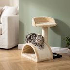 Arbre à chat beige 1 pied | Ichia