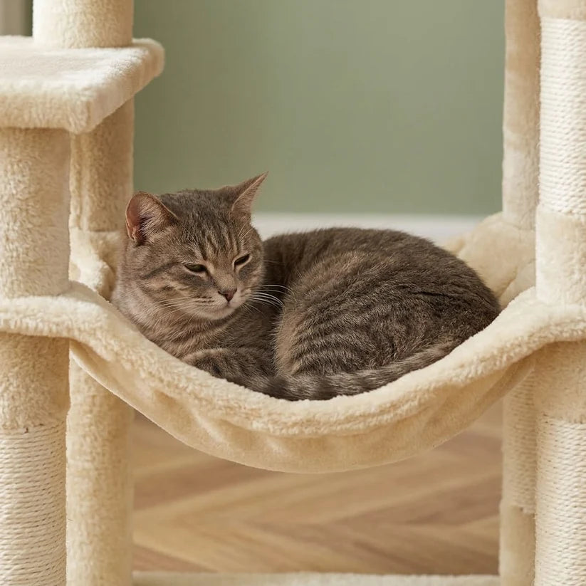 Arbre à chat beige 110cm | Reia