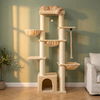 Arbre à chat beige 170 cm | Hirou