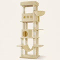 Arbre à chat beige avec hamac | Yorou