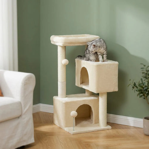 Arbre à chat beige pas cher | Satou