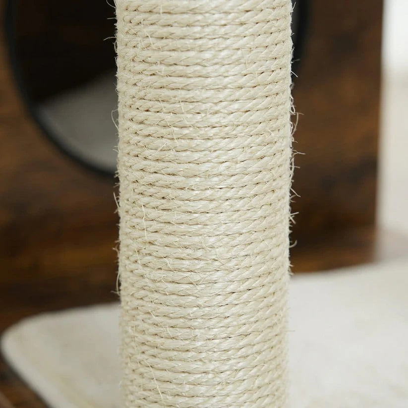 Arbre à chat blanc et bois | Koria