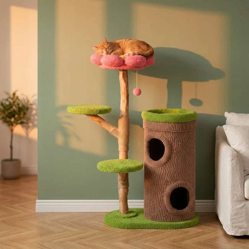 Arbre à chat bois brut | Arashia