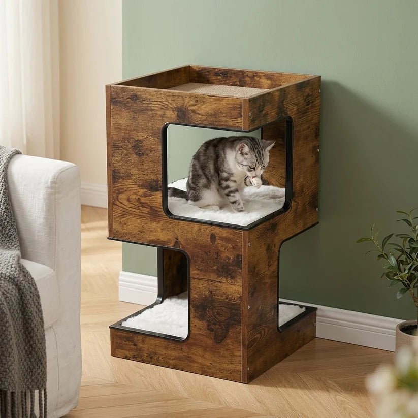 Arbre à chat bois design | Shimau