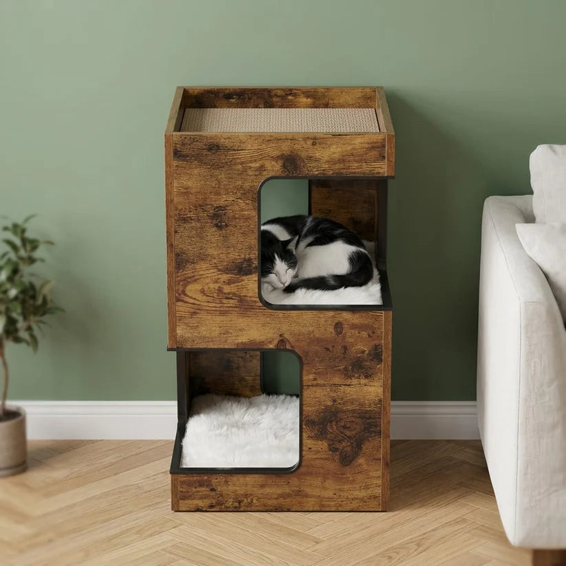 Arbre à chat bois design | Shimau
