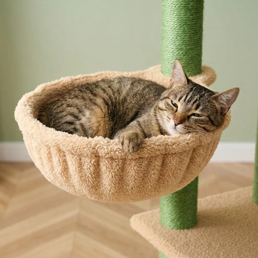 Arbre à chat colonne fixation plafond | Hashirai