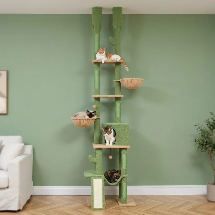 Arbre à chat colonne fixation plafond | Hashirai