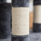 Arbre à chat beige avec hamac | Yorou