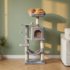 Arbre à chat blanc design | Shiou