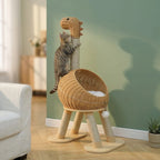 Arbre à chat design en bois | Tabio