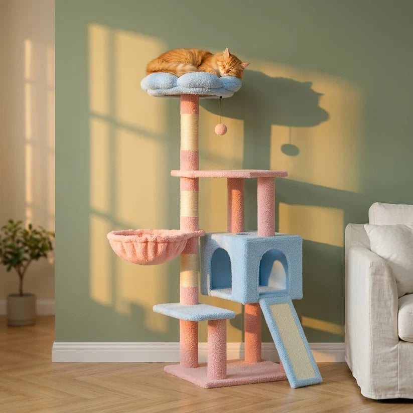 Arbre à chat design fleur | Kaneo