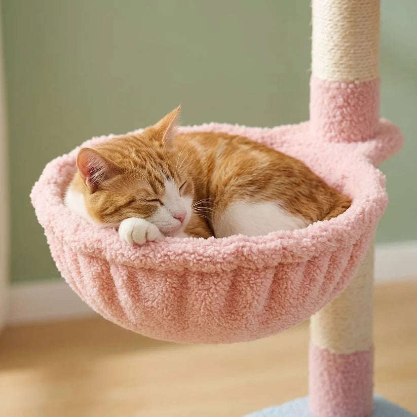 Arbre à chat design fleur | Kaneo