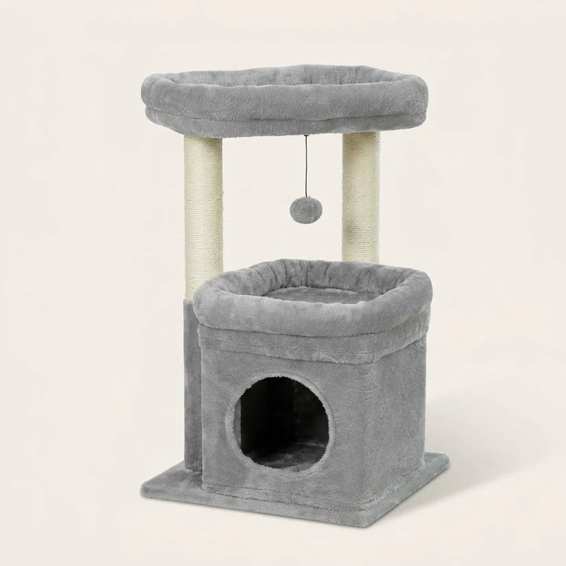 Arbre à chat design gris | Nikou