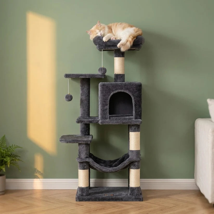 Arbre à chat blanc design | Shiou