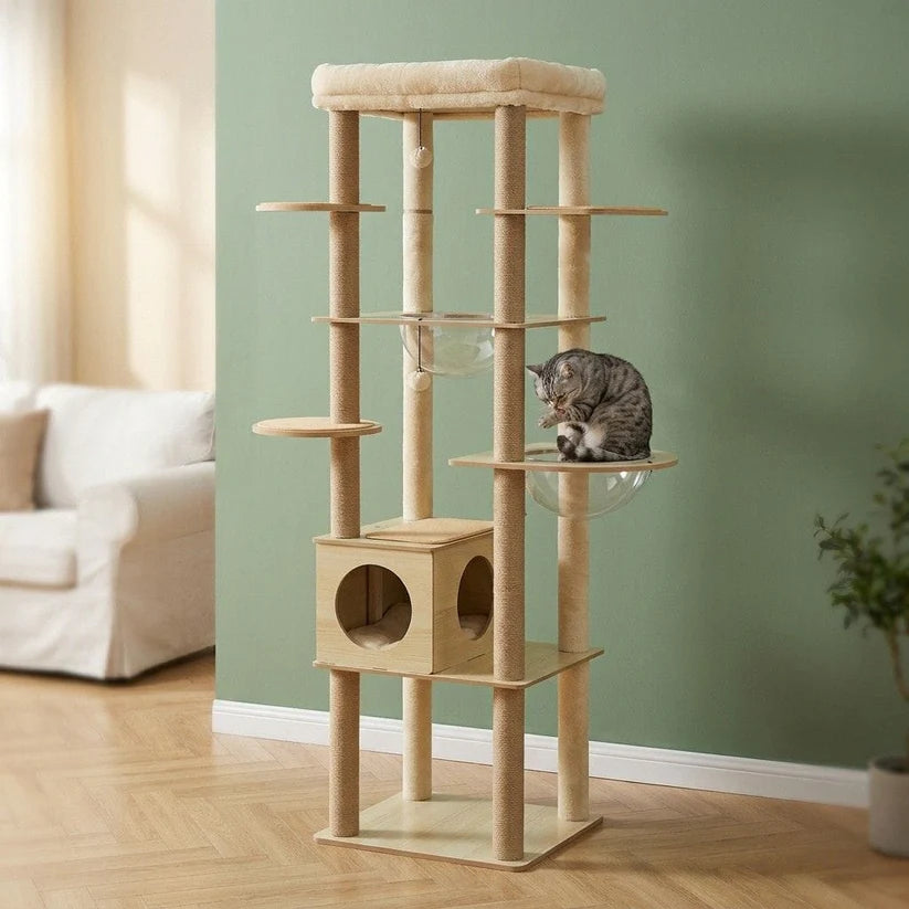 Arbre à chat en bois | Moris