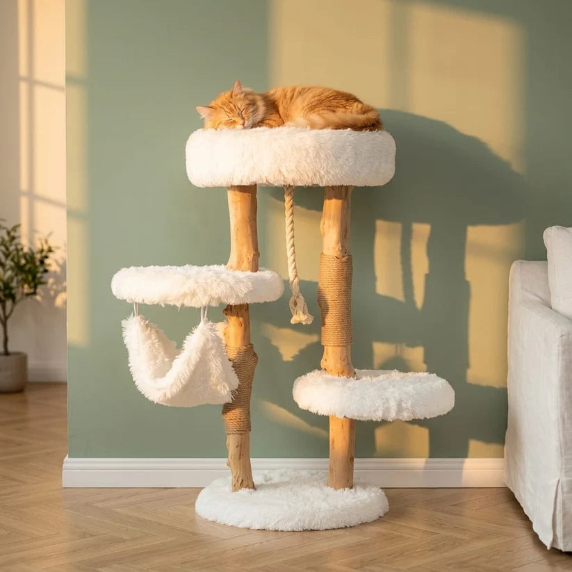 Arbre à chat en bois flottant | Kaseno